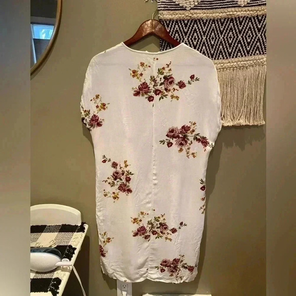 LOVESTITCH SPRING SUMMER FLORAL LONG LIGHTWEIGHT SHORT SLEEVE CARDIGAN SIZE S - Picture 2 of 6